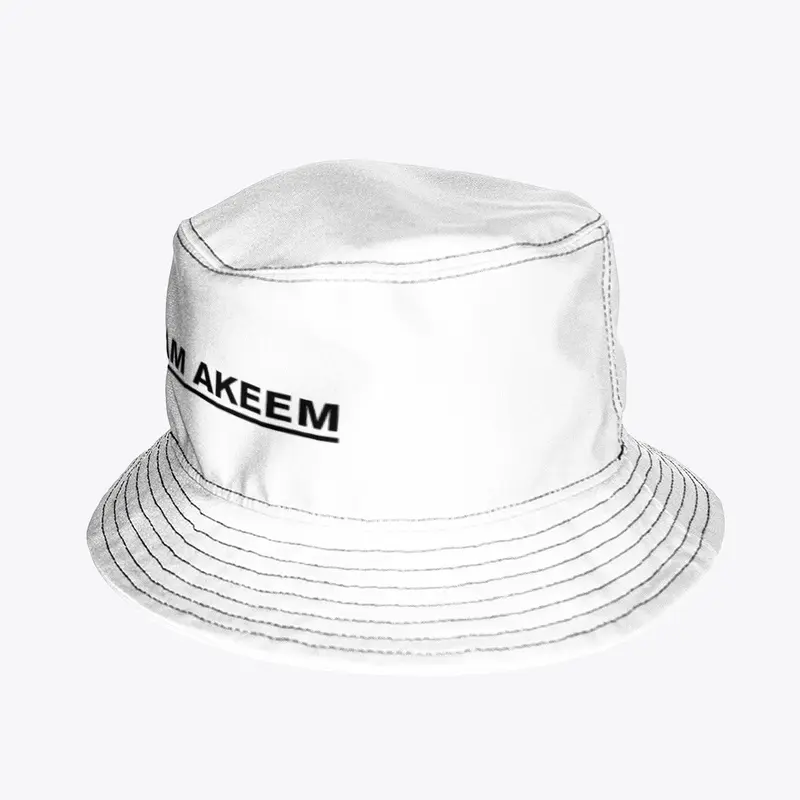 Team Akeem White Bucket Hat