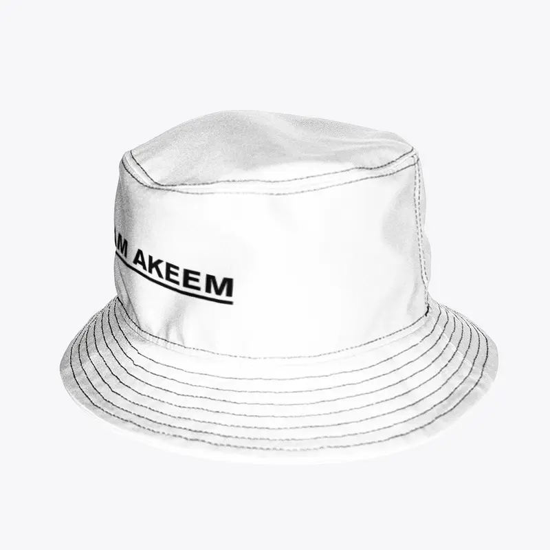 Team Akeem White Bucket Hat