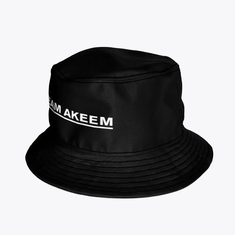 Team Akeem Black Bucket Hat